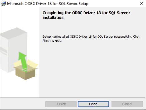 ODBC Driver 18 安装完成