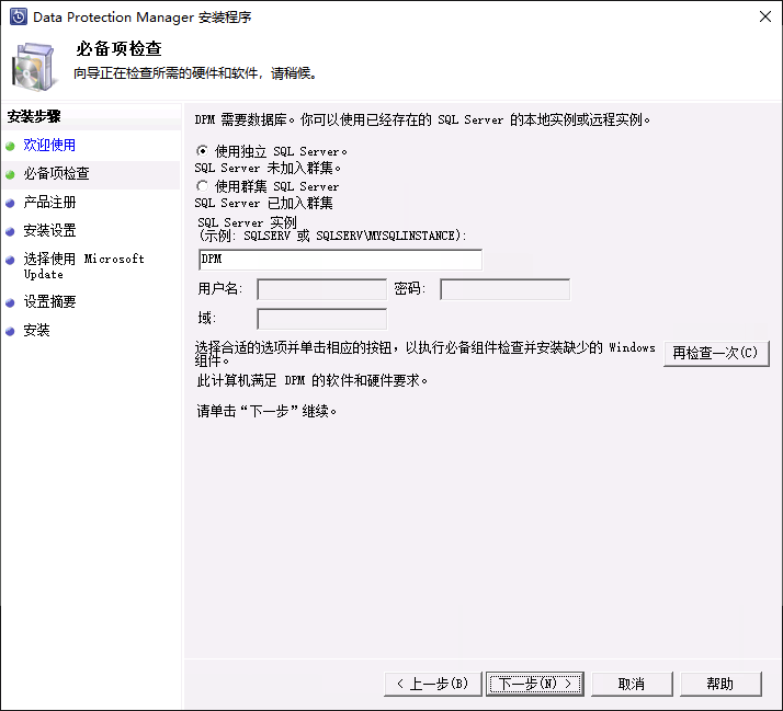 DPM 安装向导